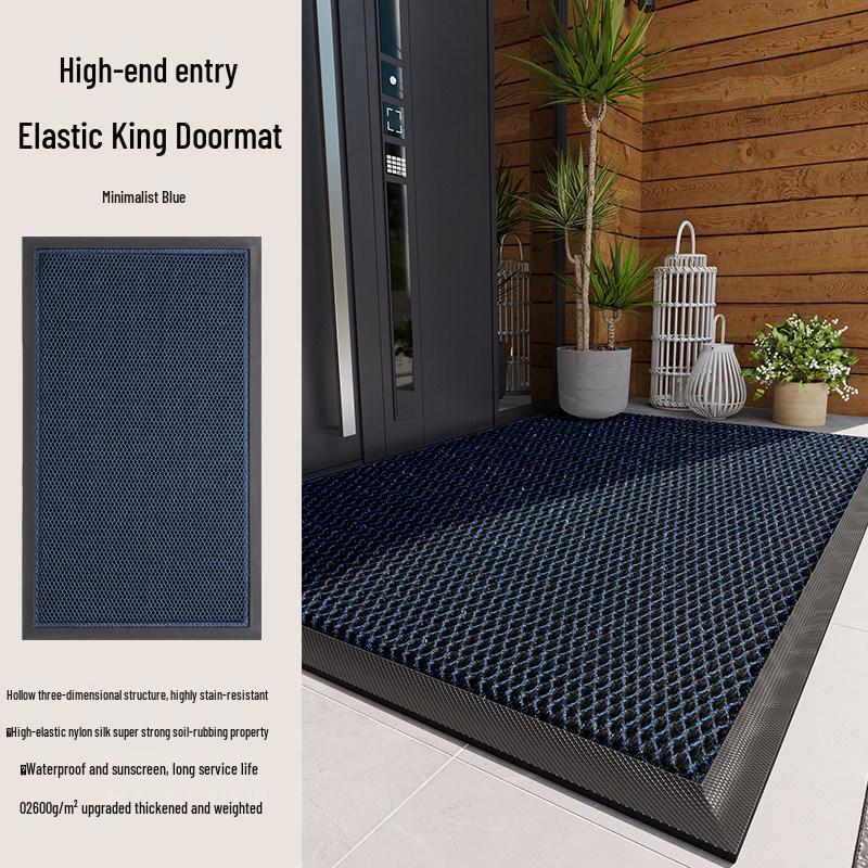 Non-Slip Outdoor Entrance Doormat - Elastic, Durable, Front Door Mat