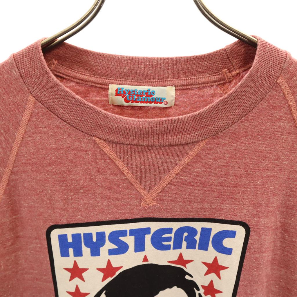 HYSTERIC GLAMOUR Made In Japan 7 Minutes Sleeve T-shirt FREE Red Series Women Used