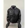Men's Trendy American Retro PU Leather Lapel Jacket for Spring & Fall