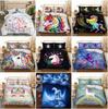 Unicorn Cartoon Duvet Cover with Pillowcase Bedding Set Single Double King Size
