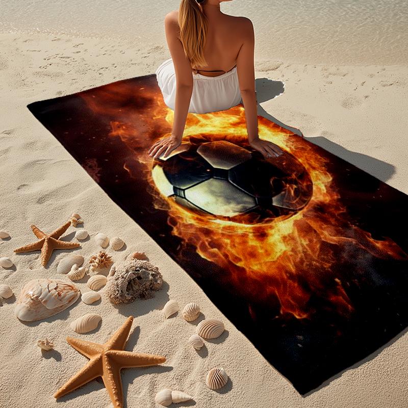 Sports Equipment Collection Beach Towel, Super Soft Microfiber, Gift for Her/Him, Birthday, for Pool, Beach, Travel, Home Decor Fan gifts