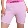 adidas Letter Ribbed Antibacterial Mid-Rise Boxer Shorts Women Shorts Orchid-Purple 4A2H42-536