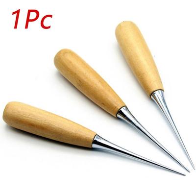 1PC Craft Tent Sewing Sewing Awl DIY Wooden Handle Hand Tools Stitcher Leather Manual Leather Tools CLE