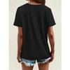 Women Creative Letter Print T-Shirt