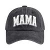 Washed Cotton Printed Hat For Vintage Baseball Cap And Soft Top Hat