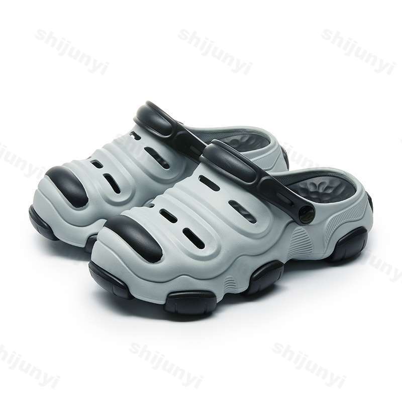 

Модные мужские сандалии для пар, увеличивающие рост, модный тренд, противоскользящие, износостойкие, лето 2025, спортивные, с мягкой подошвой, удобные, дышащие 39-40 серый