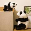 Jucărie de pluș Panda nou-născută, moale, umplută, simulare animală de desene animate, ursuleț, papusa, decor acasă, cadou de ziua de naștere pentru fete și copii