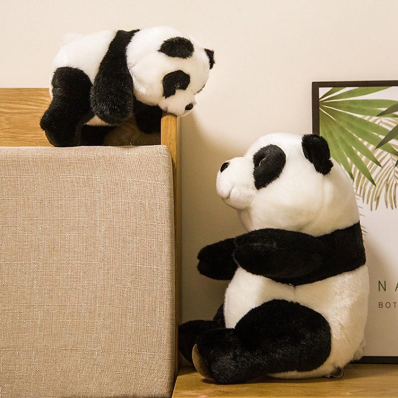 Jucărie de pluș Panda nou-născută, moale, umplută, simulare animală de desene animate, ursuleț, papusa, decor acasă, cadou de ziua de naștere pentru fete și copii