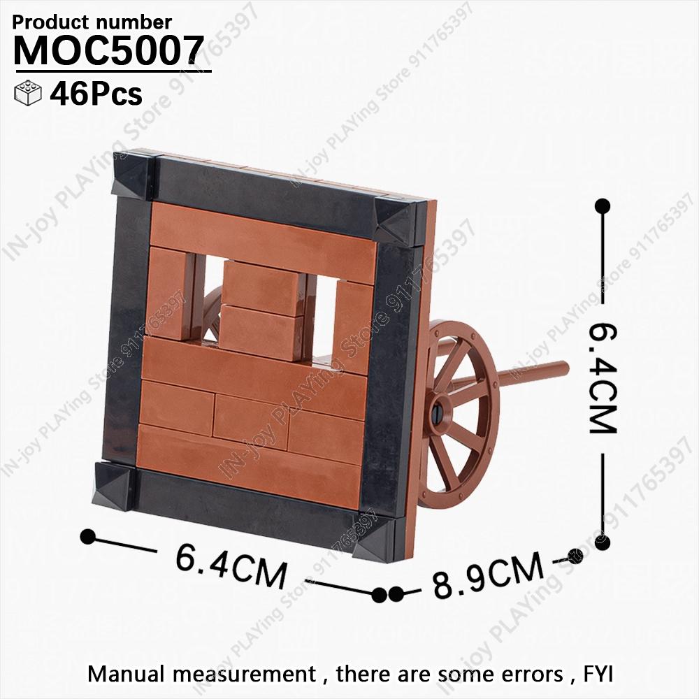 

MOOXI Medieval Building Blocks Set Military War Castle Knight Carriage Crossbow Siege Vehicles Model MOC Bricks Toy For Boy Gift