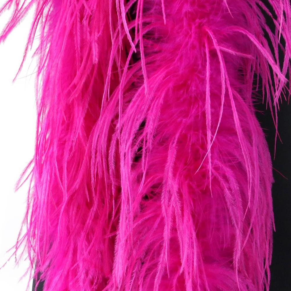 Feather Trim Scarf Add Glamour to Your Outfit with 2M Ostrich Feathers
