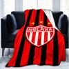 1PC Football Crest Heartbeat Printed Soft Flannel Blanket Throw for Adult Bedroom Living Room Sofa Camping Travel Fan gifts Christmas Gifts