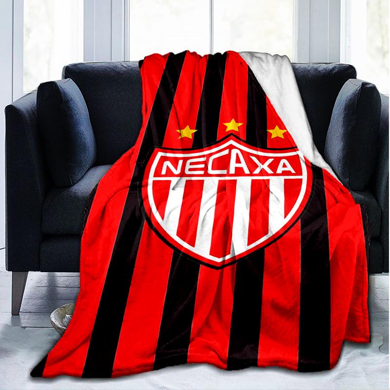 1PC Football Crest Heartbeat Printed Soft Flannel Blanket Throw for Adult Bedroom Living Room Sofa Camping Travel Fan gifts Christmas Gifts