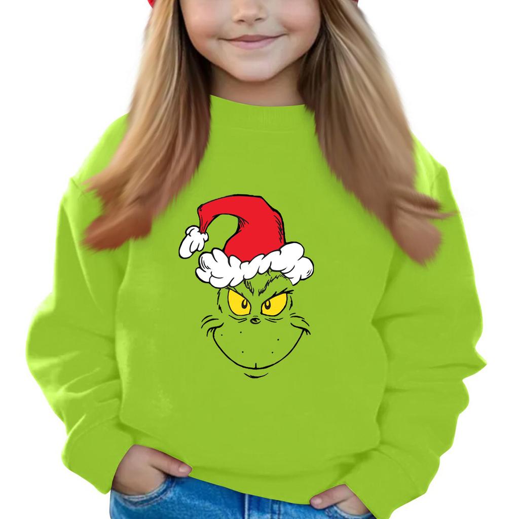 Weihnachtstag Mädchen Rundhals-Pullover für Kinder Bedruckte Baby-Tops