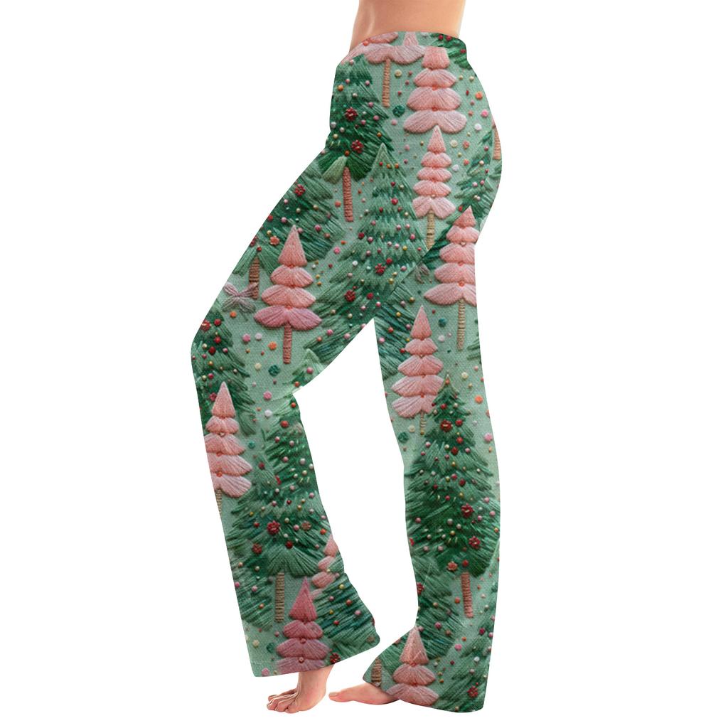 Women's Casual Fashion Women's Sports Home Christmas Pajama Pants Long Pants