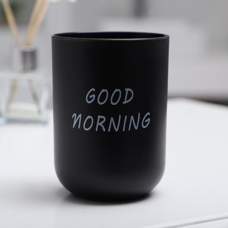 

Стаканы для ванной комнаты Портативная пара зубных щеток для мытья полости рта Стаканчик для доброго утра Пластиковый держатель для зубных щеток для дома и отеля Стаканчик для напитков