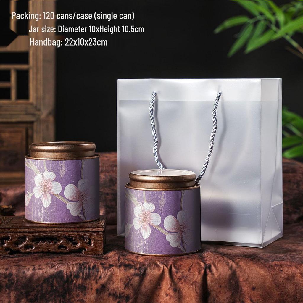 Exquisite High-End Tea Storage Box for Flower, Black, Green, and White Teas - Sealed Jar with Premium Gift Packaging