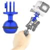 Metal 360 Degrees  Rotating   Head Holder Mount Photography Lamp Arm Base Adapter (Black)