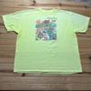 Vintage 1989 Florida Map Clearwater Beach Parrot Graphic T-Shirt USA One Size Unisex T-Shirt