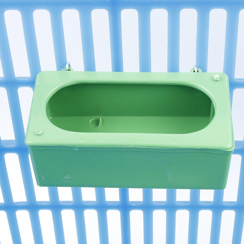 Hot Sale Plastic Green Food Water Bowl Cups Parrot Bird Pigeons Cage Cup Feeder Feeding  Parrot Supplies Bird Food Dispenser
