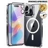 iPhone Case - WENZYLIQUOX - iPhone 14 Pro Max - Magnetic MagSafe - Tempered Glass & Camera Protector - Shockproof TPU Bumper