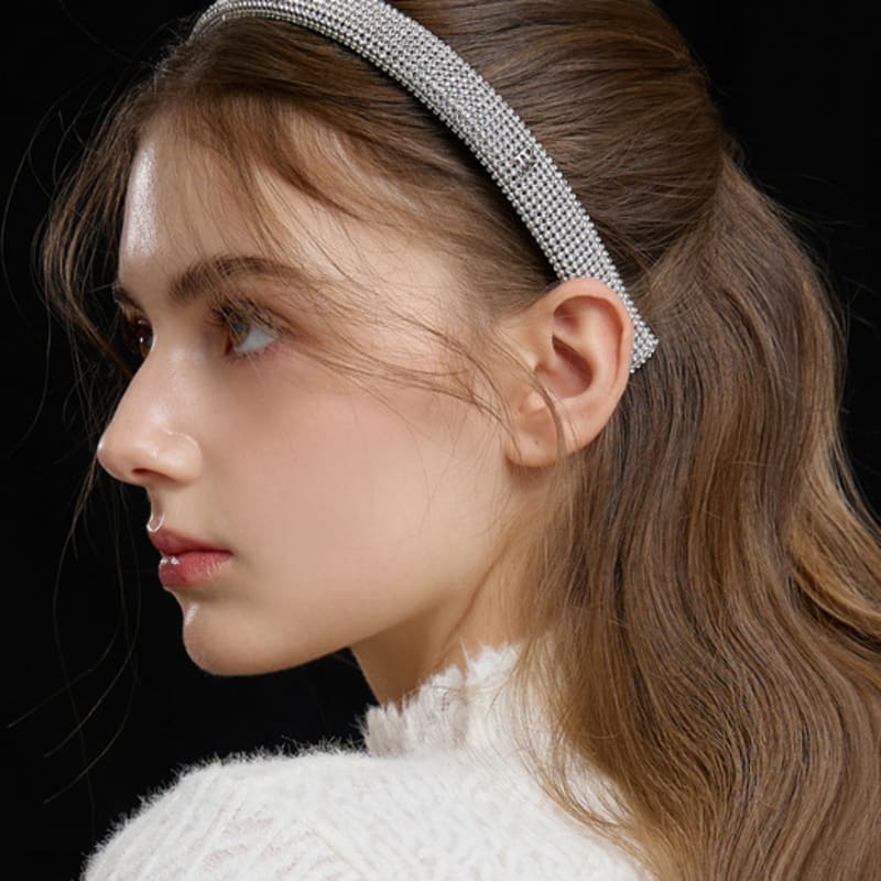 

Жан Поль Кларисс Люкс Кристальный Ободок для Волос JP-24-478HB Silver