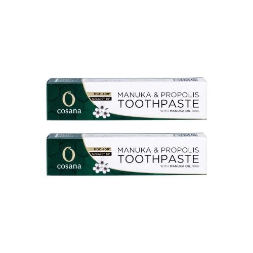 New Zealand Manuka Honey with Propolis MGO400+ Toothpaste with Manuka Oil x 2 sets
