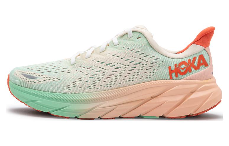 HOKA ONE ONE Clifton 8 Оранжевый Мятно-Зеленый Женские 1119394-SGAS 36