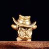Brass Vintage Ox Head Knife Pendant Paracord Crafting Outdoor Gear Decor DIY Accessory