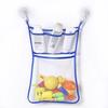 Mesh Bathtub Toy Storage Basket,Tub Holder Bag,Shower Caddy Hanging Bucket Bin,Baby Bathroom Organizer With2 Adhesive Wall Hooks