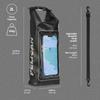 Pelican Marine Phone Dry Bag 2 Liters Stealth Black IP68 Waterproof Smartphone Touchscreen Detachable Shoulder Strap Water-Resistant - - (PP048994) -