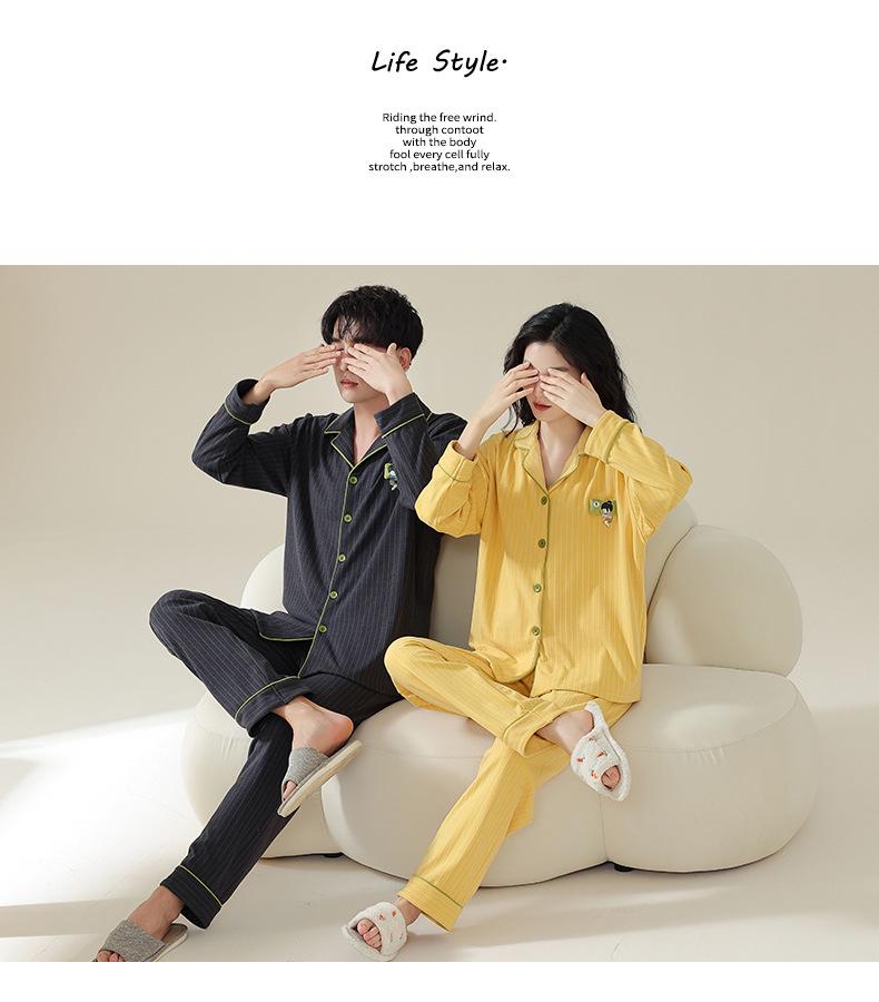 Couples' Velvet Pajamas Set: Autumn/Winter Fashion for Men & Women