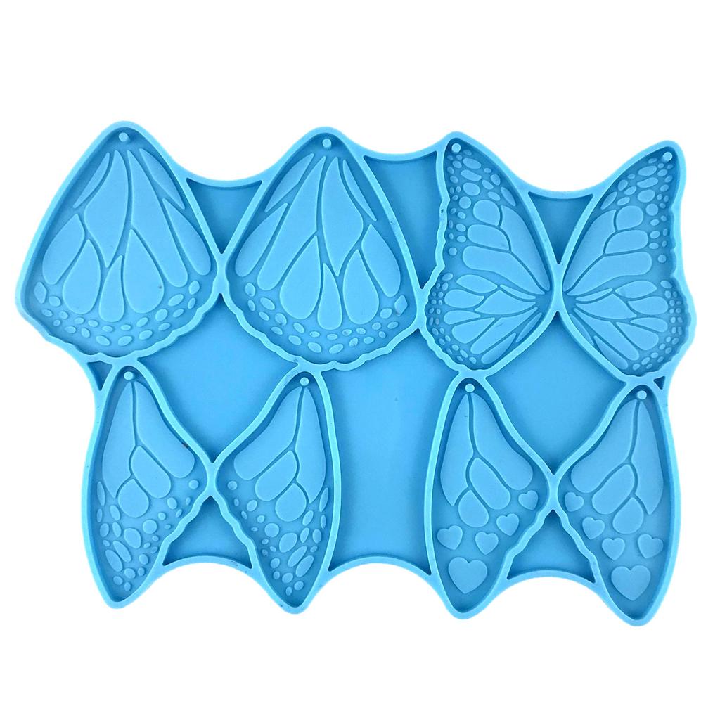 Earrings Silicone Mold Butterfly-Wing Resin Mold Keychain Pendant Silicone Mold Crystal Epoxy Mold Jewelry Casting Mould