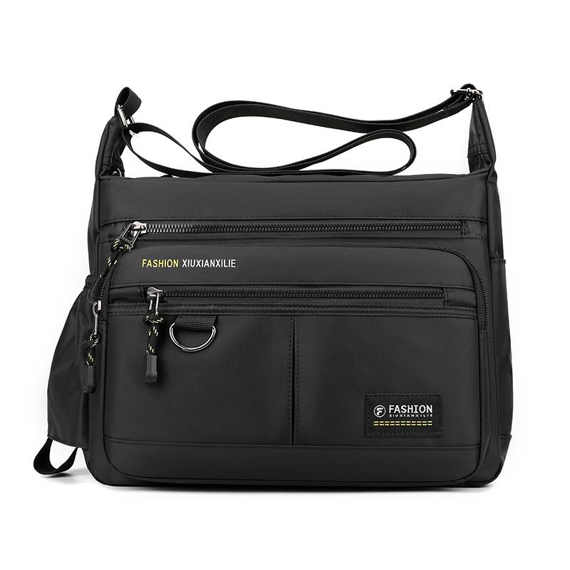 Outdoor Travel Multi-functial Scratch-resistant Wear-resistant Large-capacity Crossbody Bag чёрный