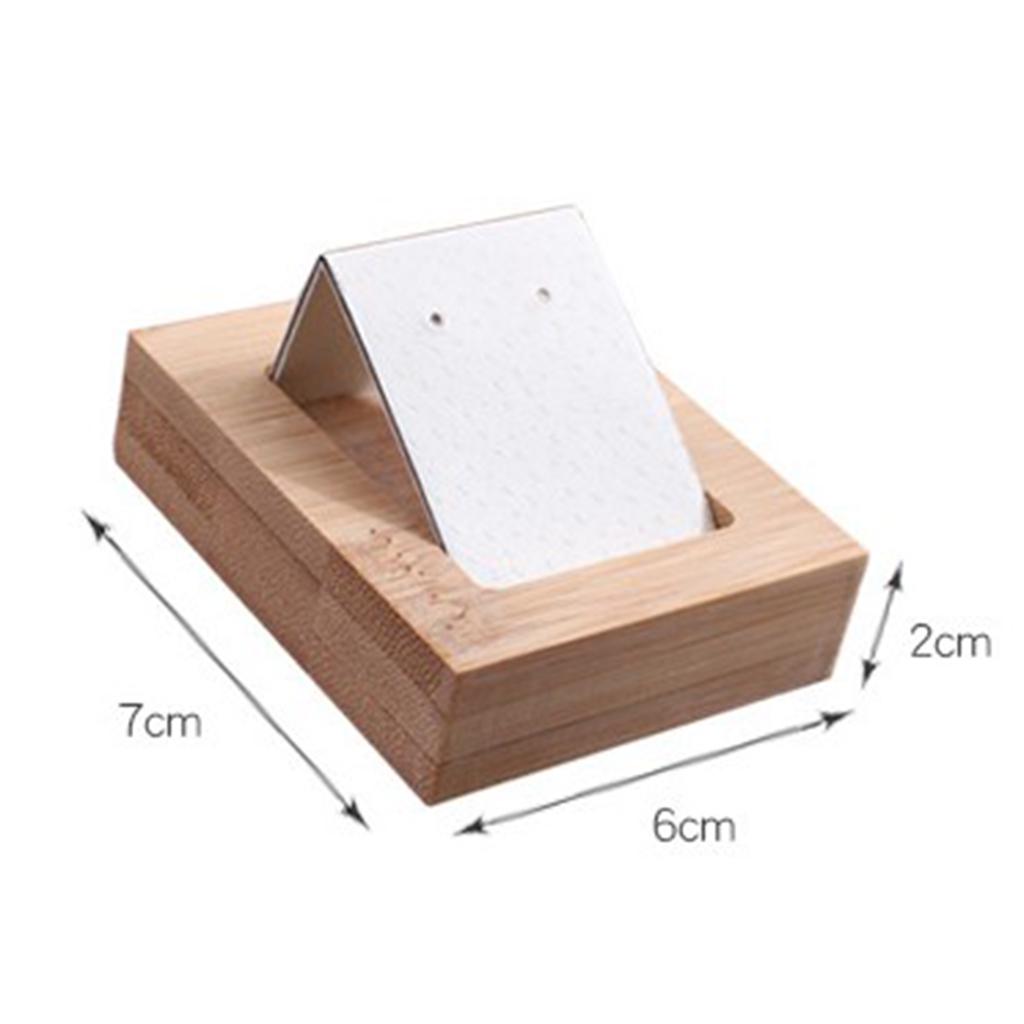 1 Pair Earring Card Holder with Tray for Jewelry Accessory Display  Black