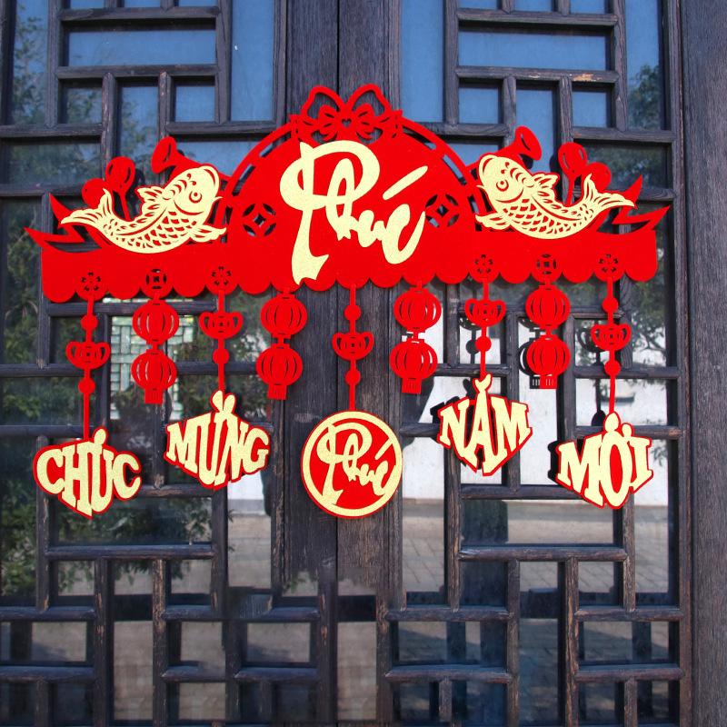 Chinese New Year Decorations 2025 Traditional Vietnamese Hanging Ornament Marriage Supplies Festival Wall Decor Wedding Pendant