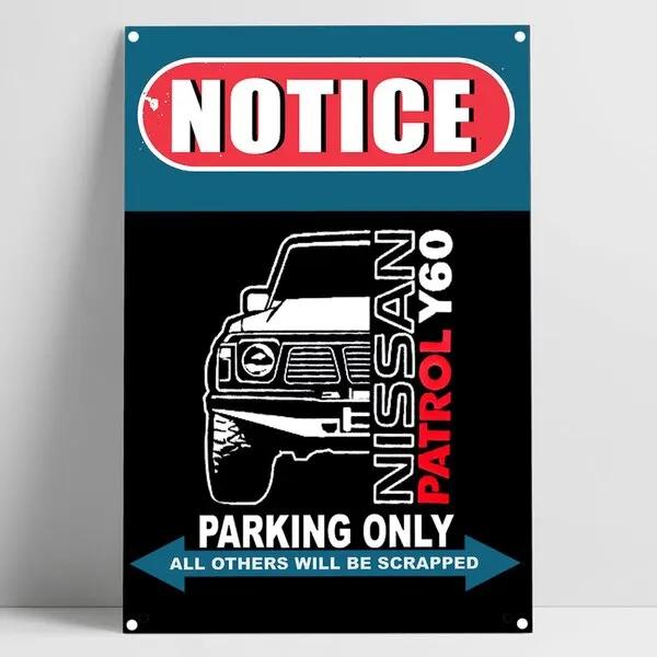 

Nissan Patrol Y Parking Only Metal Tin Sign Poster Perfect for Bar Courtyard Garage Club Home Wall Decor Durable and Stylish W 30x40cm(11.8x15.7inch)
