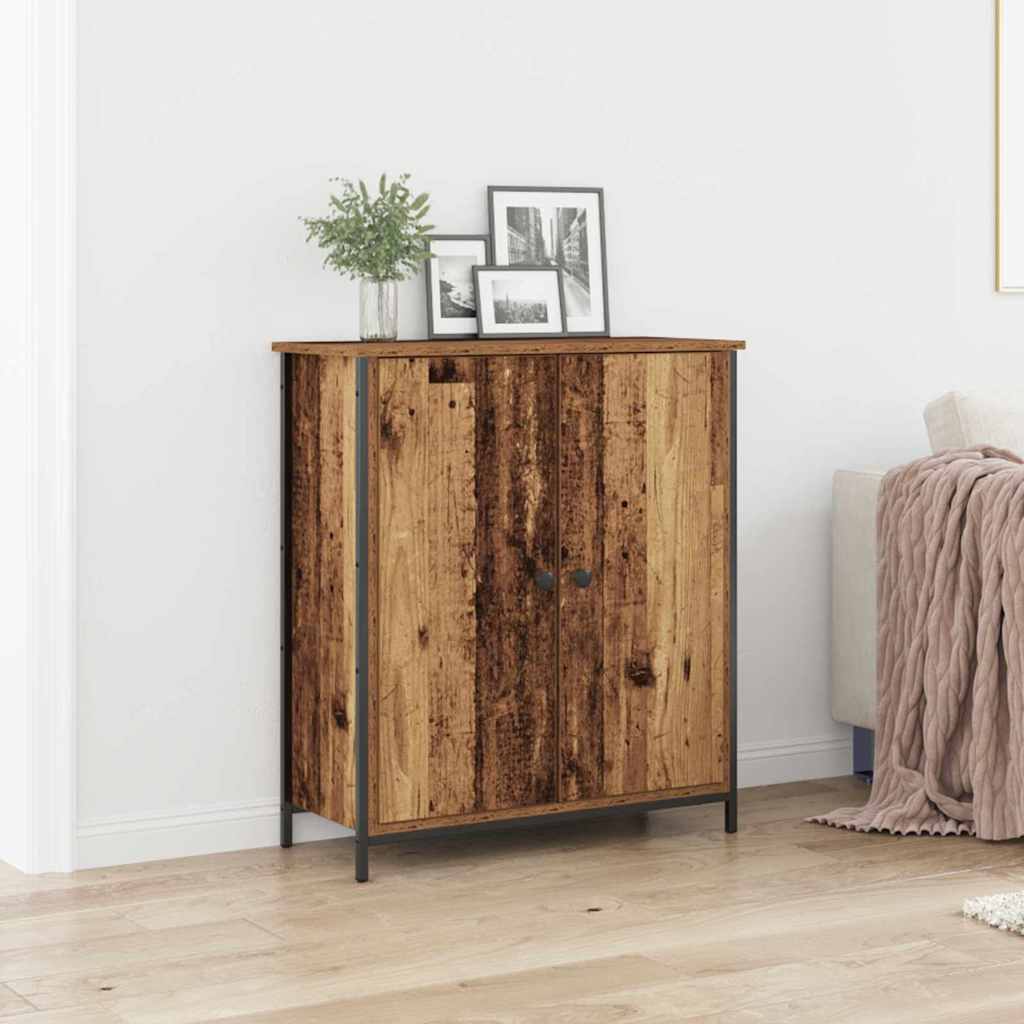 Sideboard Made of Reclaimed Wood 70 X 30 X 80 Cm Engineered Wood