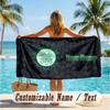 Custom Text Beach Towel, Soft Absorbent Swimming Multi-use TowelCeltic FC