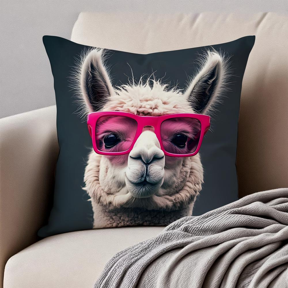 Vibrant Animal Bubble Fashion Tiger Cushion Cover Pillowcase Antidustmite Invisible Zipper Short Plush Sofa Cushion