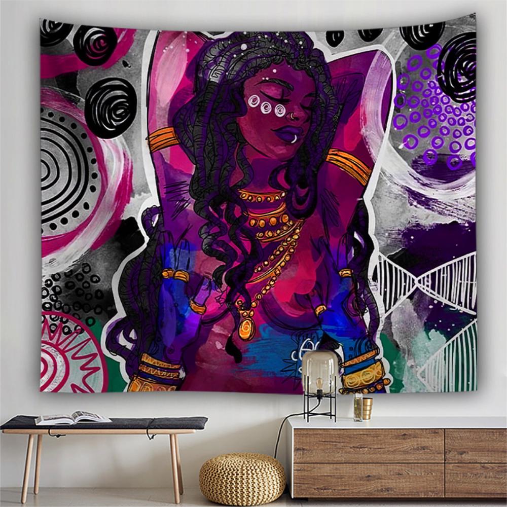 Tapet de fundal pentru dormitor din pânză agățată boemă Tapiserie personalizată Pictură pentru decorarea camerei de zi