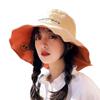 Summer Wide Brim Fisherman Hat For Women With Sun Protection And Doublesided Embroidery