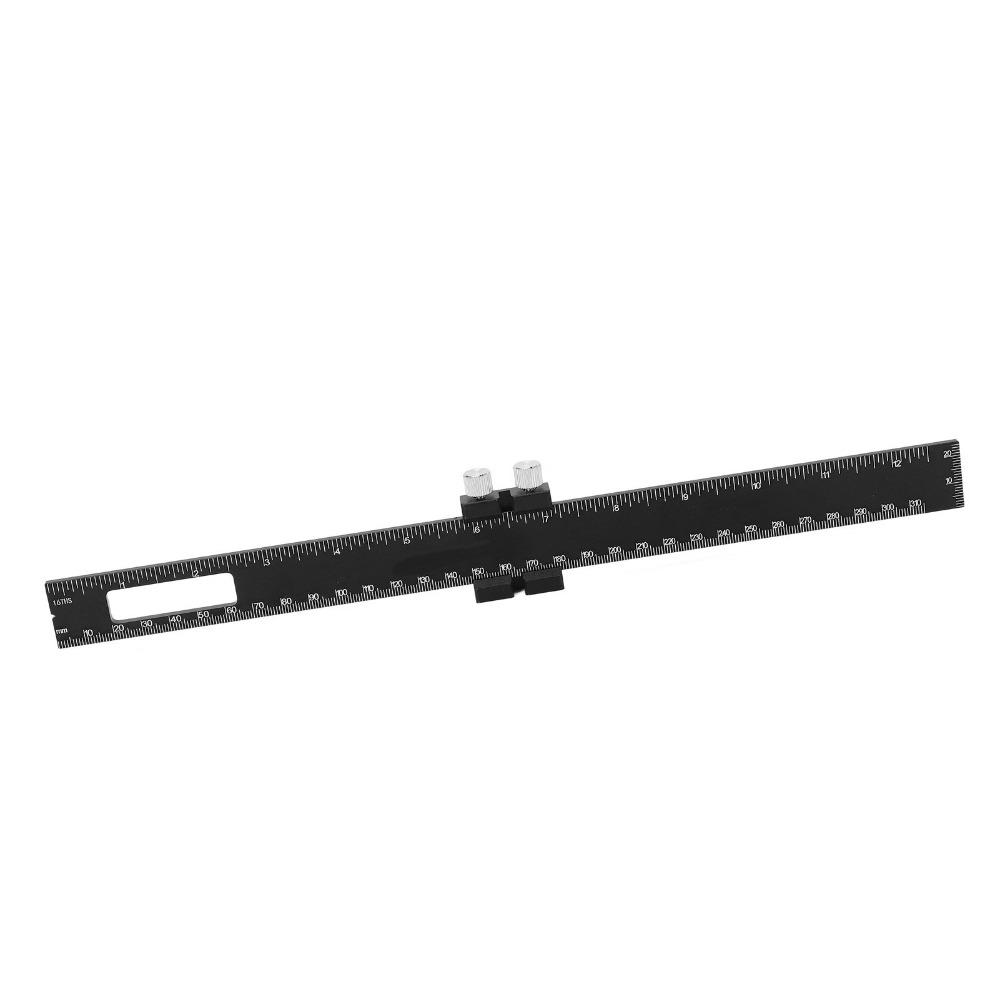 Angle Measuring T Square Ruler Aluminum Alloy Adjustable Slide Ruler For Engineer Carpenter