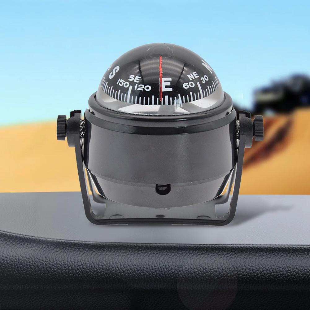 Ball Shaped Nautical Compass with Dial Sea Pivoting Marine Boat Compass Boat Caravan Truck Car Compass Marine Navigation Guide