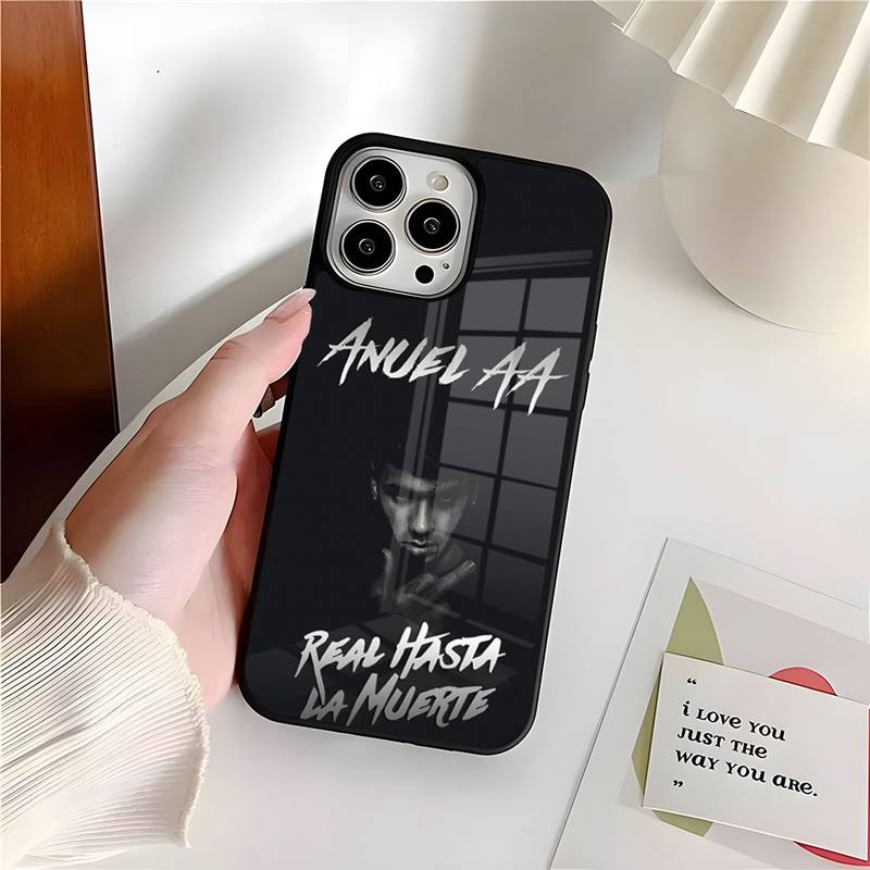 Rapper Anuel AA Phone Case PC+TPU For Apple Iphone 14 Pro 13 11 12 Mini 6 8 7 Plus X Xs XR Max Luxury Design Back Cover