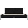 Bed Frame Black 135 x 190 cm Particleboard and Metal