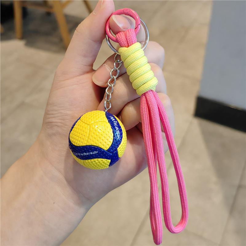 Exquisite Volleyball Keychain: Sporty Pendant for Men, Women, Backpack Ornament, Souvenir Gift