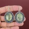 Moss Prehnite Earring Original Gemstone Jewelry 925 Sterling Silver Earring Stylish Moss Prehnite Jewelry Handmade Earrings Gifts For Mother