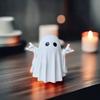 Middle Finger Ghost Statue Cute Small Scary Figurine Halloween Home Decorations Coffee Table Centerpiece Shelf Decoration
