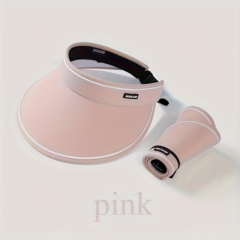 Women'S Foldable Sun Hat - Large Brim, Suitable for Beach, Summer And Outdoor Activities, Breathable Polyester, Hand Wash Only