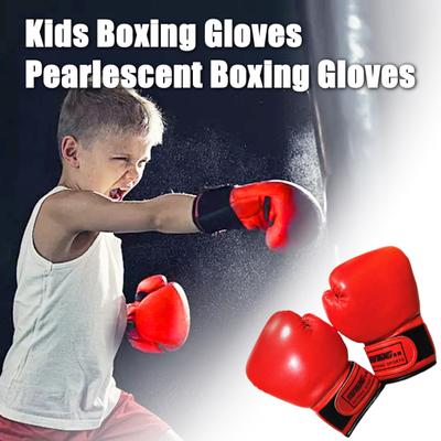 1 paar unisex kinderbokshandschoenen kunstleer jeugdbokszak kickboksen muay thai wanten trainingssparringhandschoenen